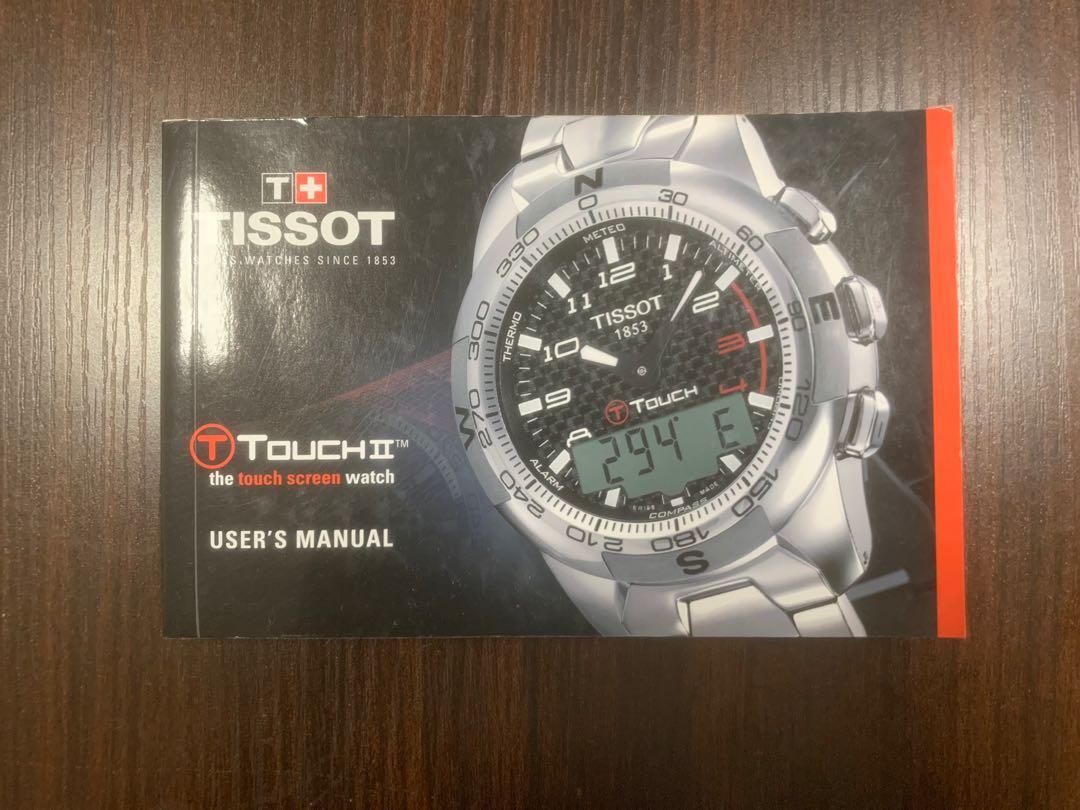Tissot t touch titanium manual top