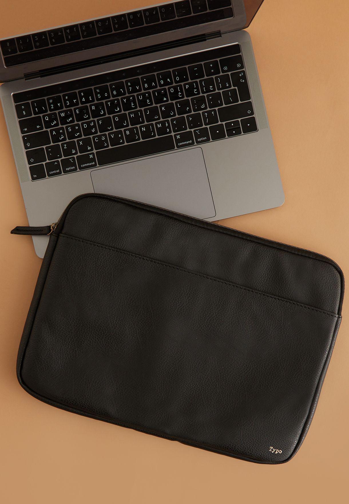 Typo black & gold laptop case, Computers & Tech, Parts & Accessories