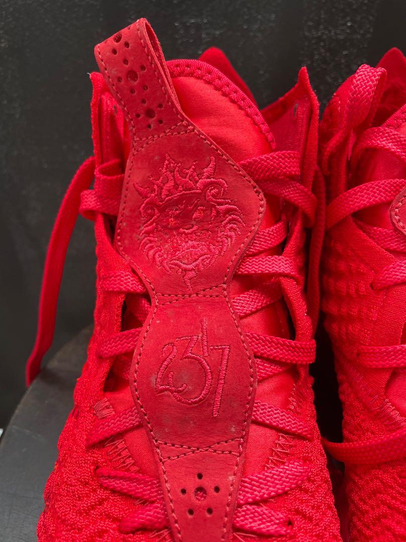 UK7.5) Nike lebron 17 carpet red, Men's 