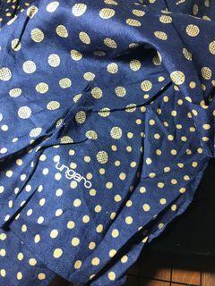 Ungaro Dotted Blue Handkerchief/ Bandana