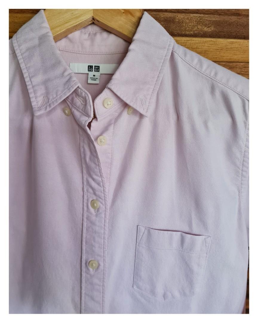 Uniqlo Bundle Lt. Rose & Lt. Blue (Medium) (Category: Longsleeves) located in Quezon City. Submitted by secondthemotion (Listing ID 1167586747, Image 3). Description: Original Uniqlo Bundle (2pcs) Both size Medium for WOMEN Measurements: Length from shoulder-24"in Bust-36"in circumference Waist- 34"in circumference Colors: (1) Lt. Rose ), (2) Lt. Blue Material: 97% Cotton, 3% spandex Status: Lt. Pink - Like new. Lt. Blue - small stain in front. s