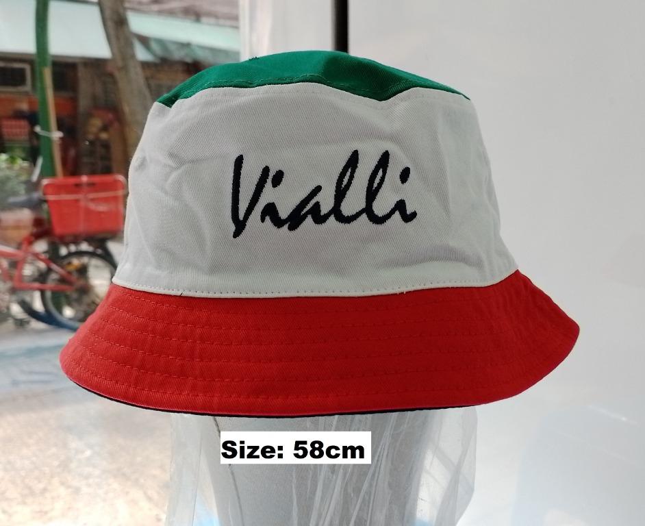 VIALLI Cotton Bucket Hat (Reversible), 男裝, 手錶及配件, 棒球帽、帽 Carousell