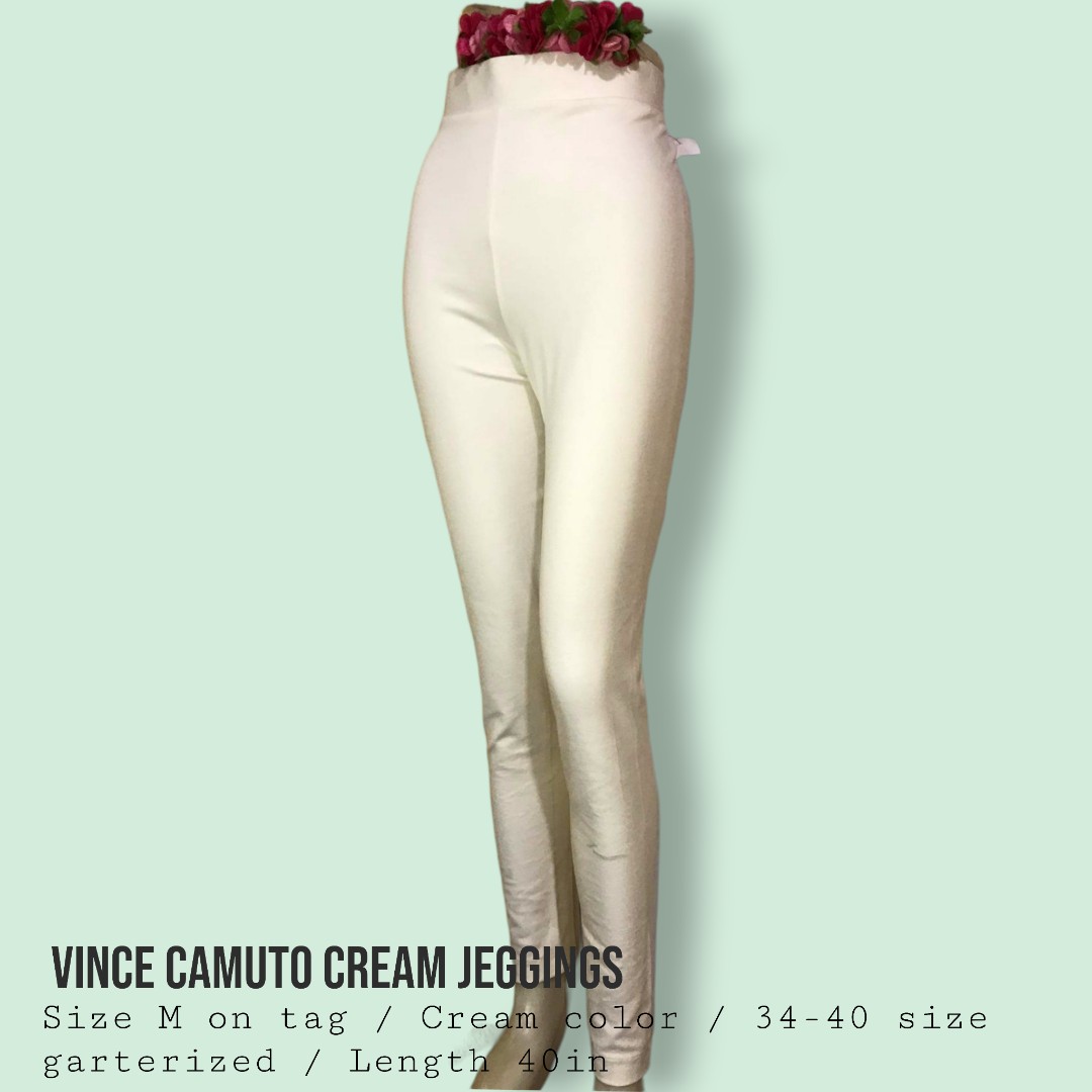 Vince Camuto Cream Jeggings, Women's 