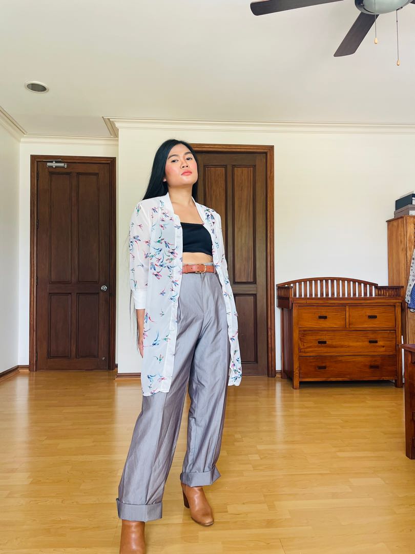 Vintage Floral Button-Up, Women's 