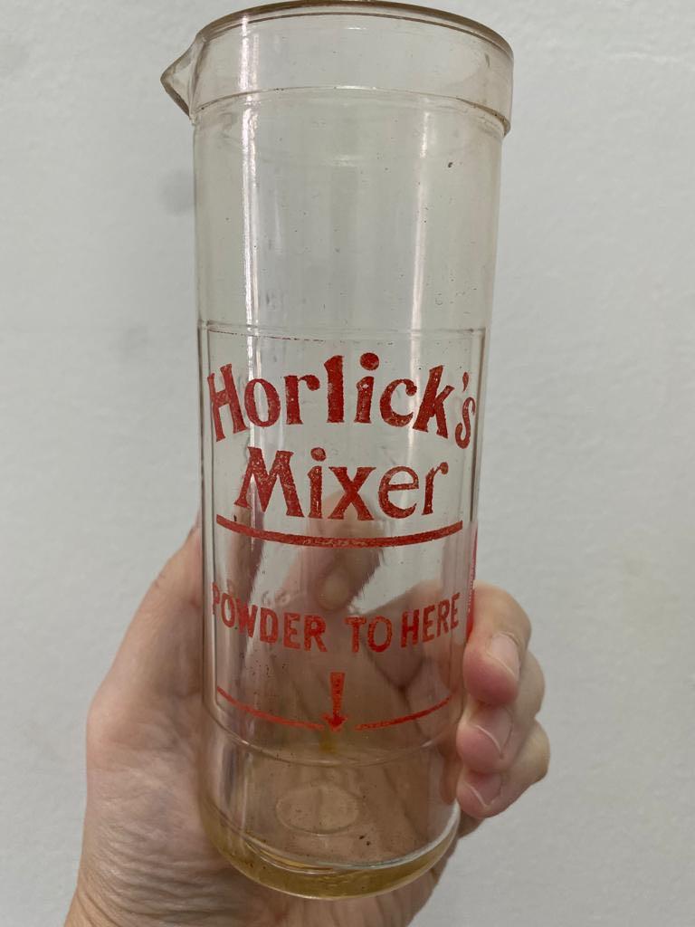 Vintage horlicks mixer long glass, Hobbies & Toys, Collectibles