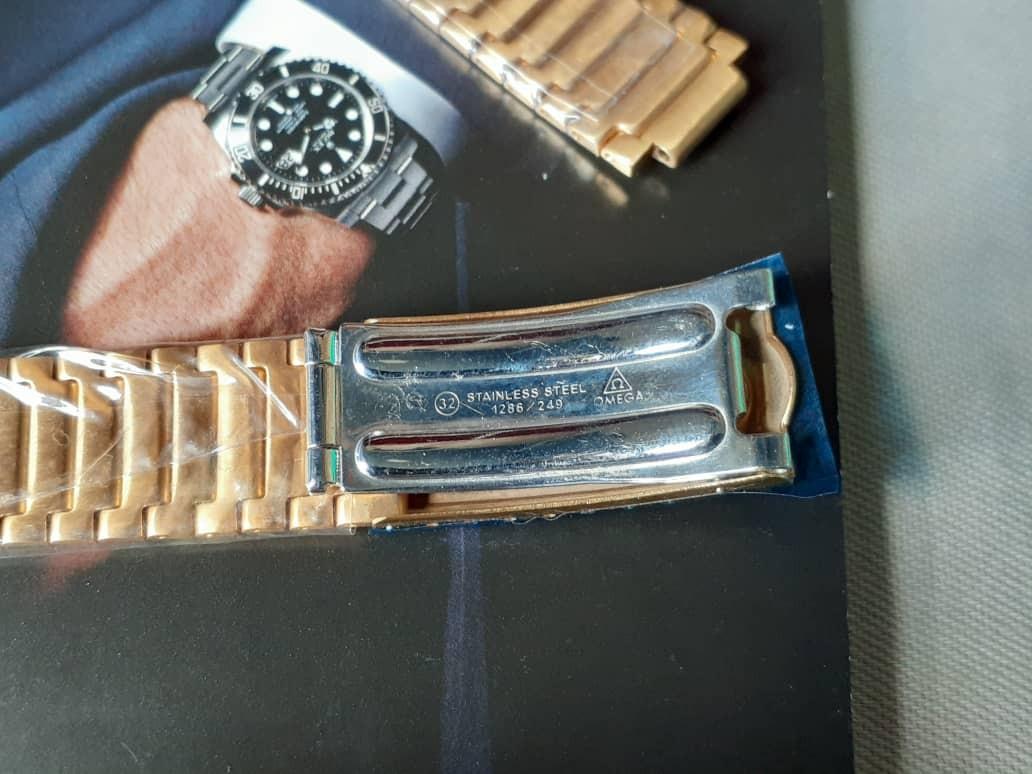 Vintage omega Seamster 1286 249 Gold plated Bracelet Men s