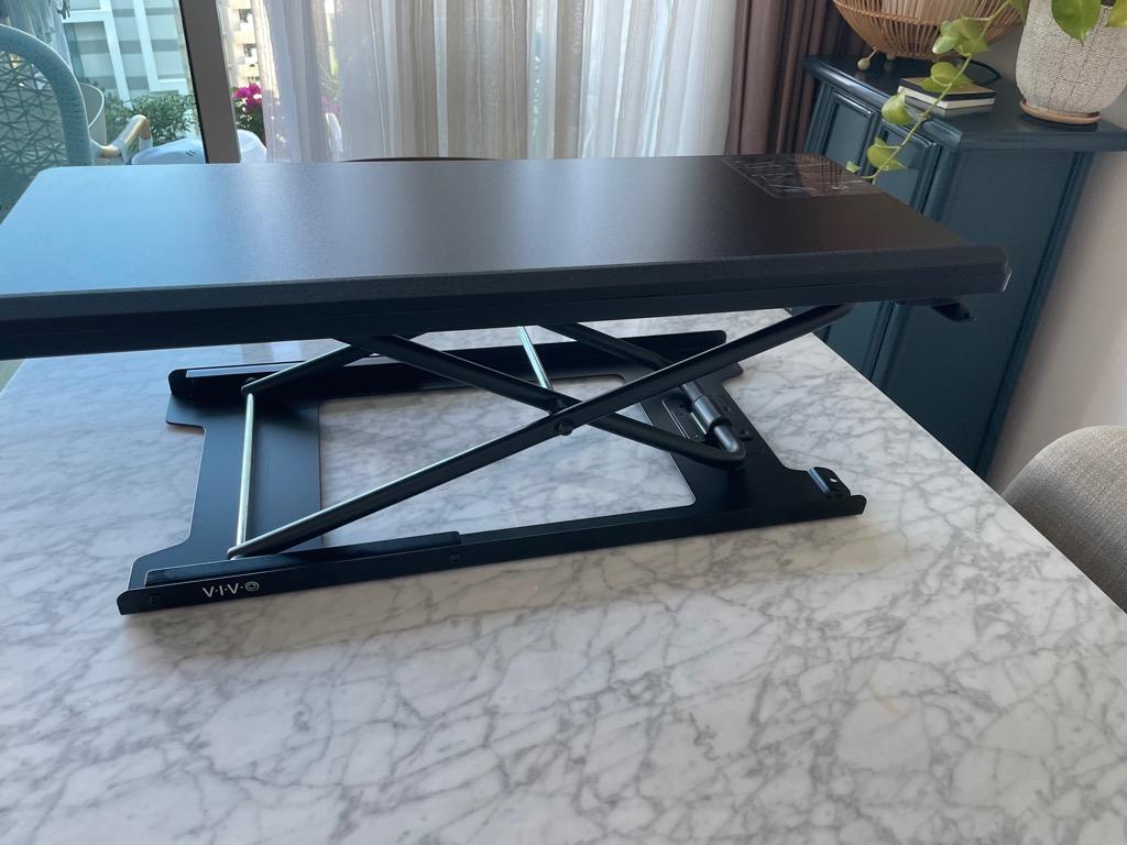 VIVO Black Single Top 27 inch HeavyDuty Scissors Lift Keyboard and