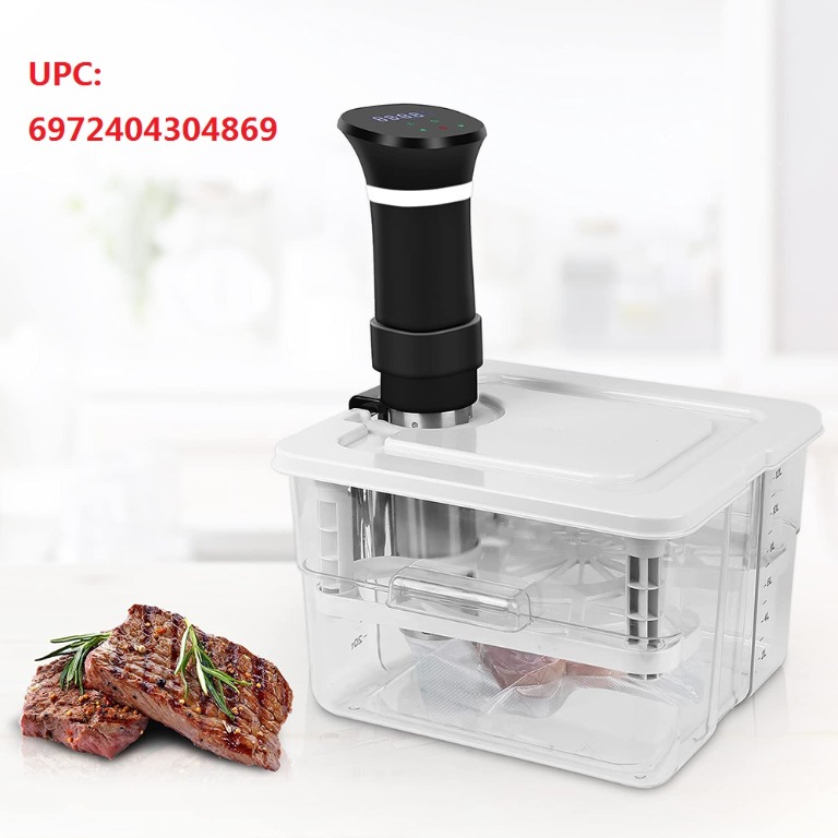 VPCOK Sous Vide Container Water Tank Bath for Circulator 12 Liters 12.6 ...