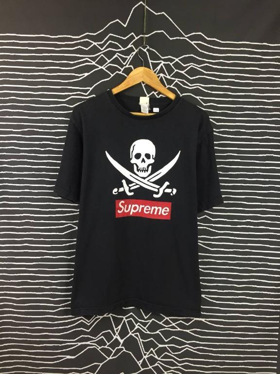 Vtg Supreme Neighborhood Box Logo Skull Tee Men s Fashion Tops