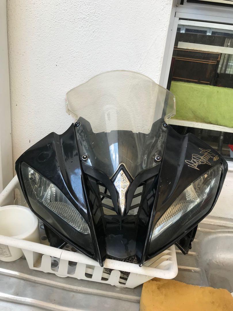 Yamaha r6 cheap headlight cover