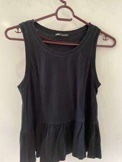 Zara black peplum