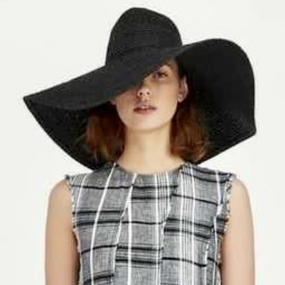 Zara Black Summer Hat, Fesyen Wanita 