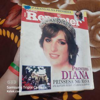 1997 Special issue Pilipino Reporter Magasin Princess Diana Cover