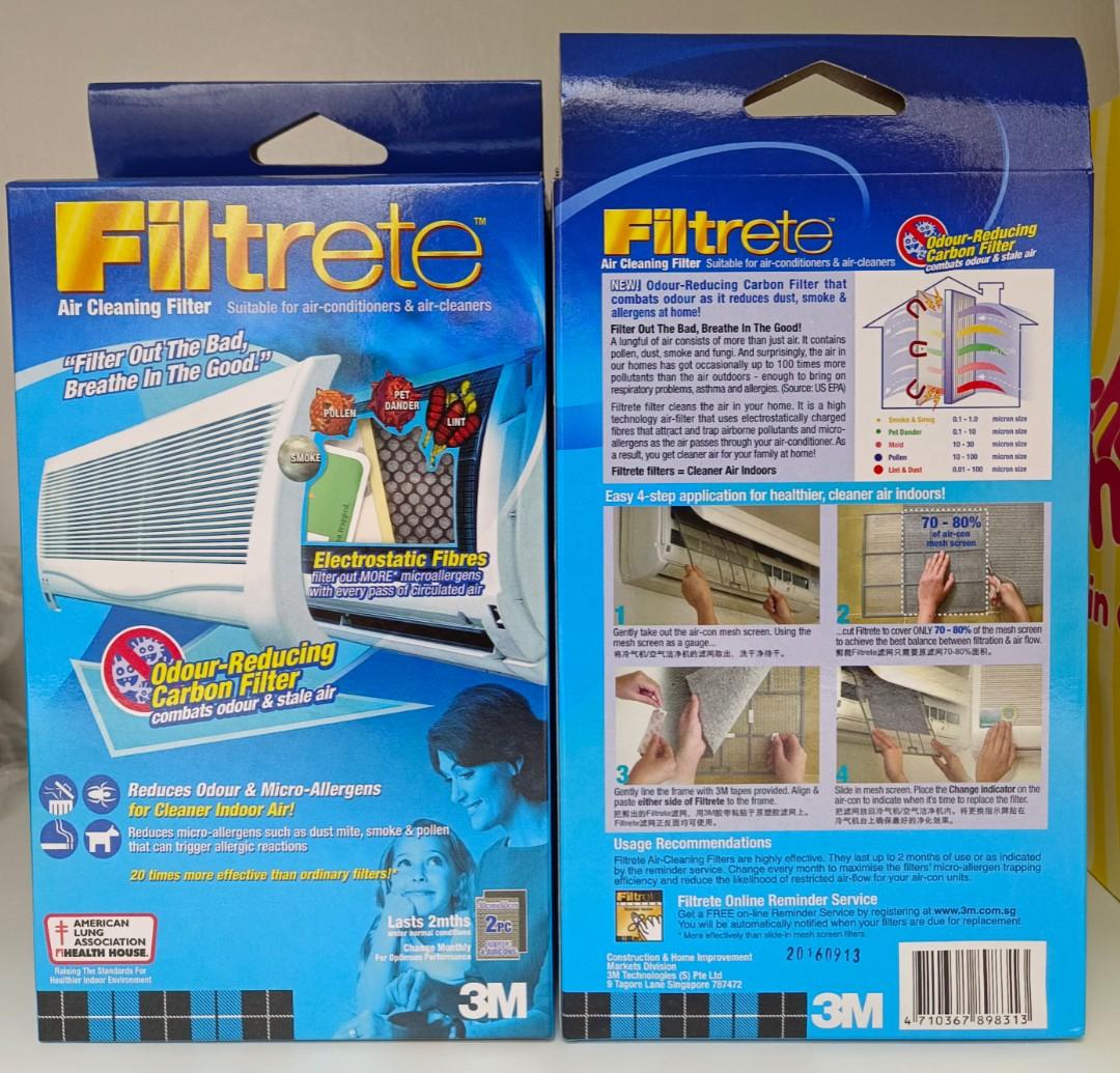 3M Filtrete Air Cleaning Filter, TV & Home Appliances, Air Conditioners