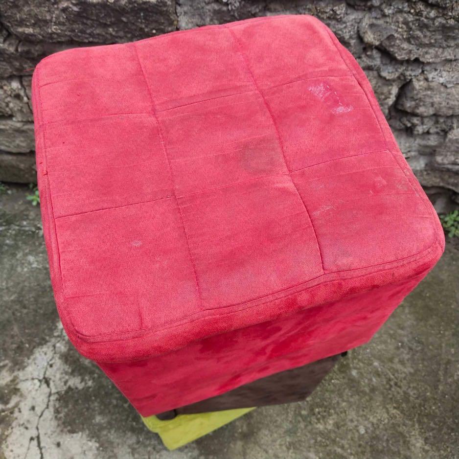 3pcs. Colorful Single Stool/Ottoman (Category: Chairs) located in Malolos. Submitted by jestrelita (Listing ID 1164150759, Image 3). Description: 3pcs. Colorful Single Stool/Ottoman - 37cm x 33cm x 34cm - with storage feature - footed - need cleaning - made from thick wood - good condition 💯👍💯👍💯👍💯.