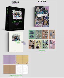 Freebies BTS DECO KIT TINGI Onhand  💸₱550 Take All ✨ Outbox, Deco book (sealed), Notebook with lock (sealed)