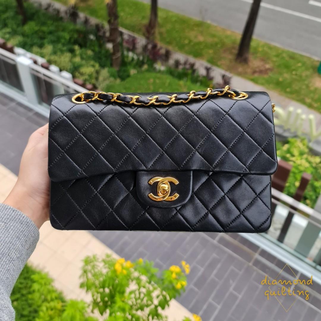 Chanel Jumbo flap measuring 11.9x8.5x3 Black Lambskin Leather With Silver