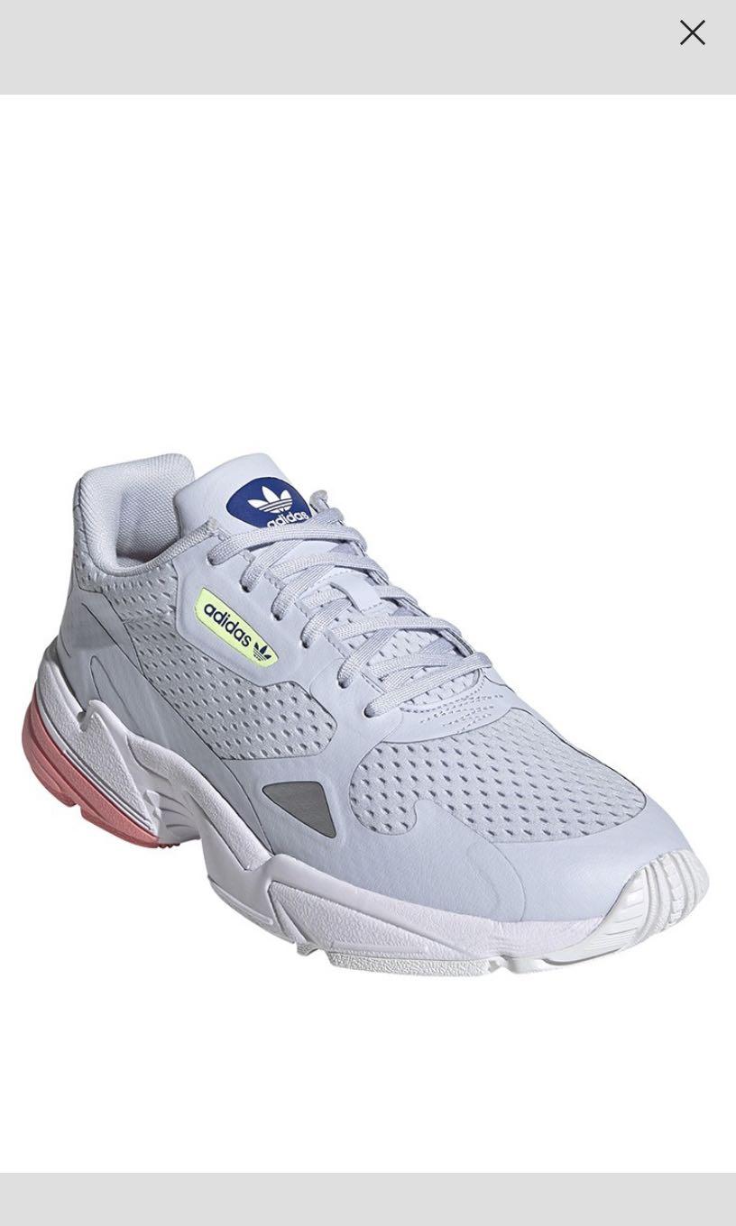 Adidas falcon light blue on sale