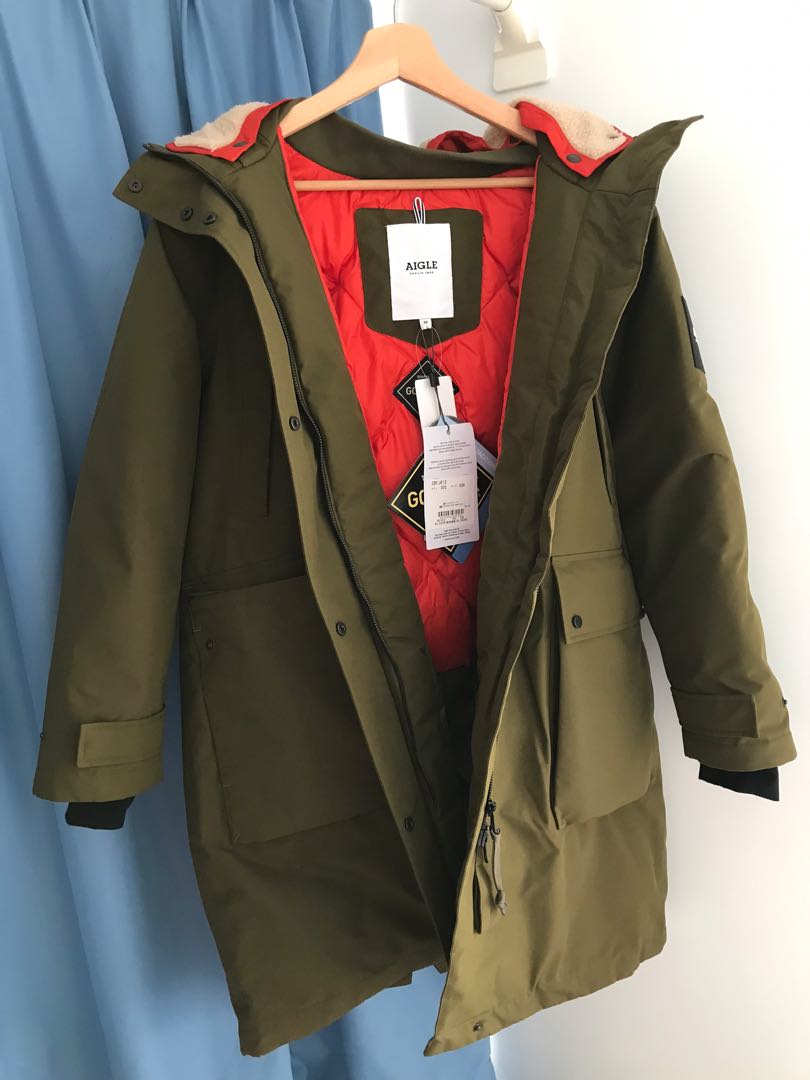 Aigle Gore tex down coat Carousell