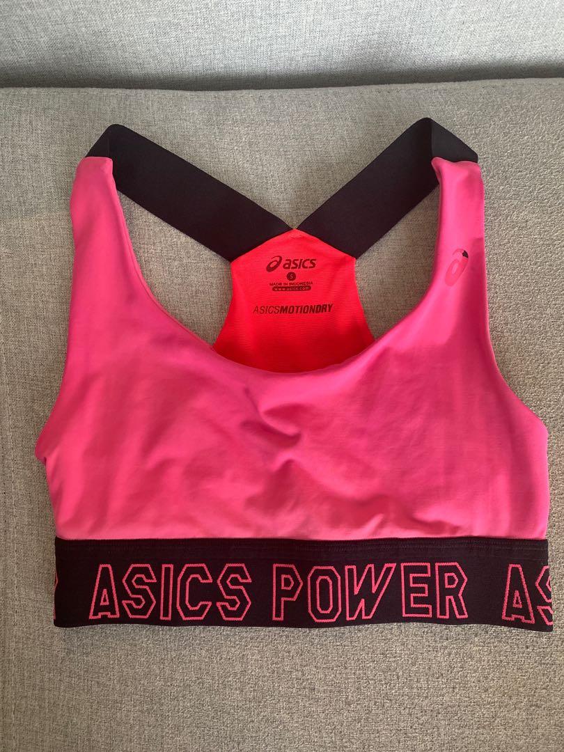 Asics Sport Bra pink size S no pad, Women's Fashion, Activewear on Carousell