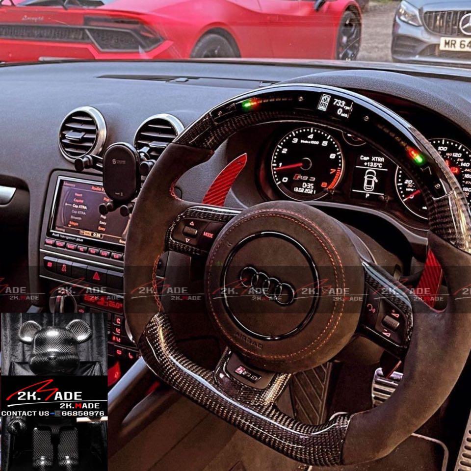 Audi Rs3 8p 碳纖維軚盤 汽車配件 改裝 內外零件on Carousell