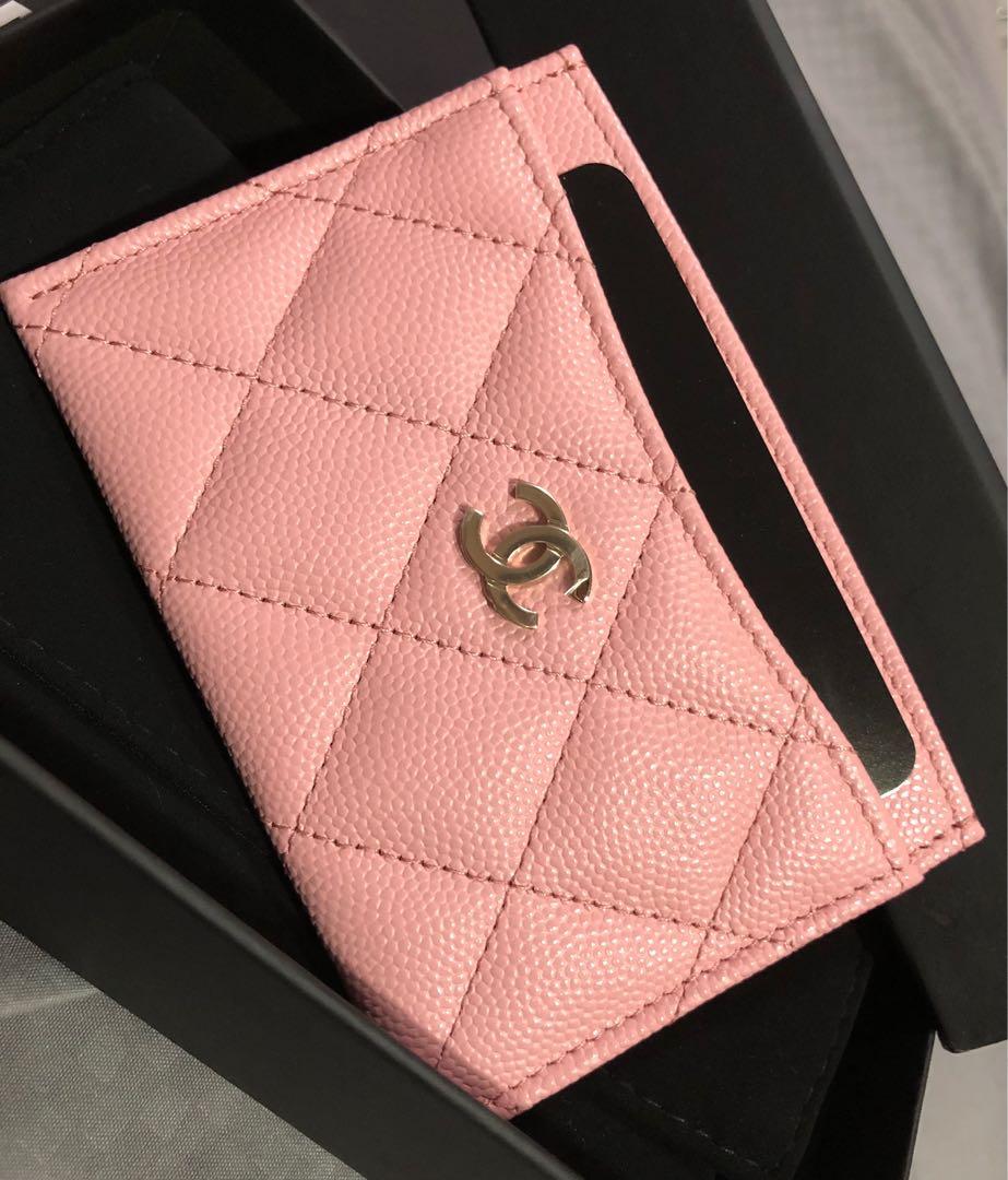 CHANEL PINK LEATHER CLASSIC CARD HOLDER – EYE LUXURY CONCIERGE