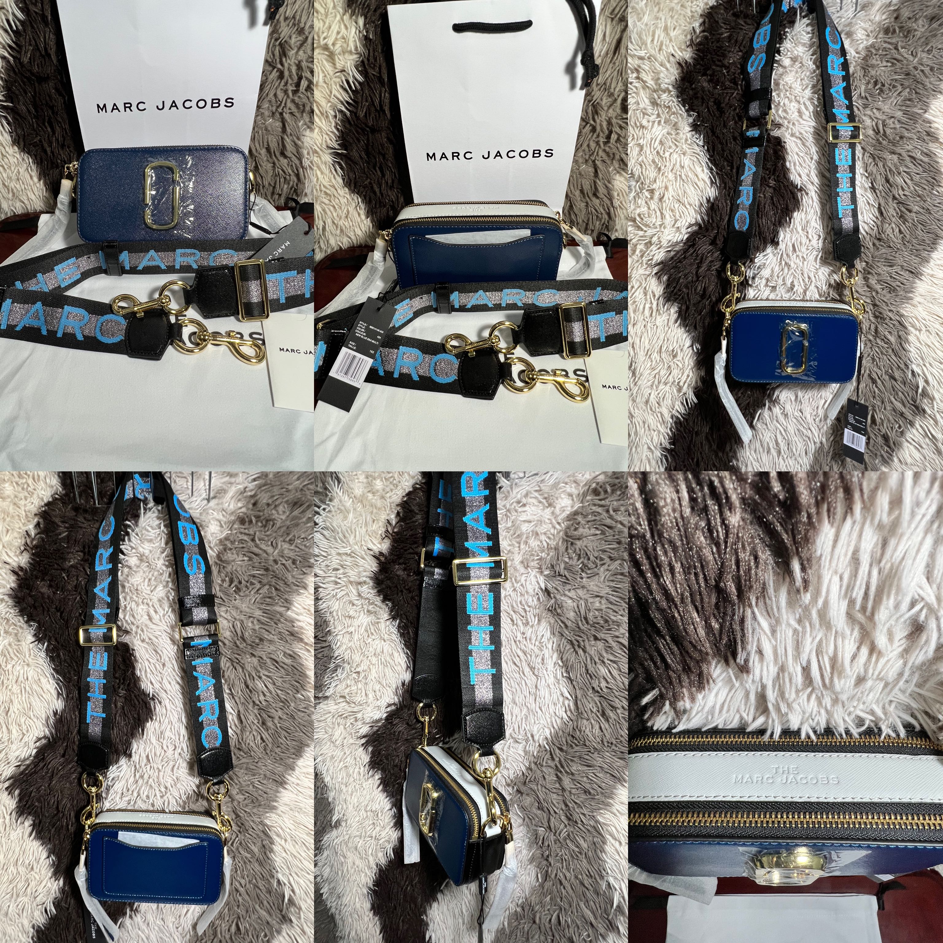 Authentic Marc Jacobs Snapshot New Blue Sea Multi, Luxury, Bags & Wallets  on Carousell