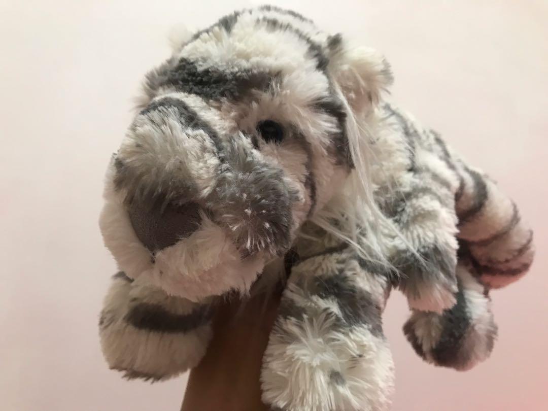 Authentic Sacha Snow Tiger Jellycat Plush/Soft Toy, Babies & Kids ...
