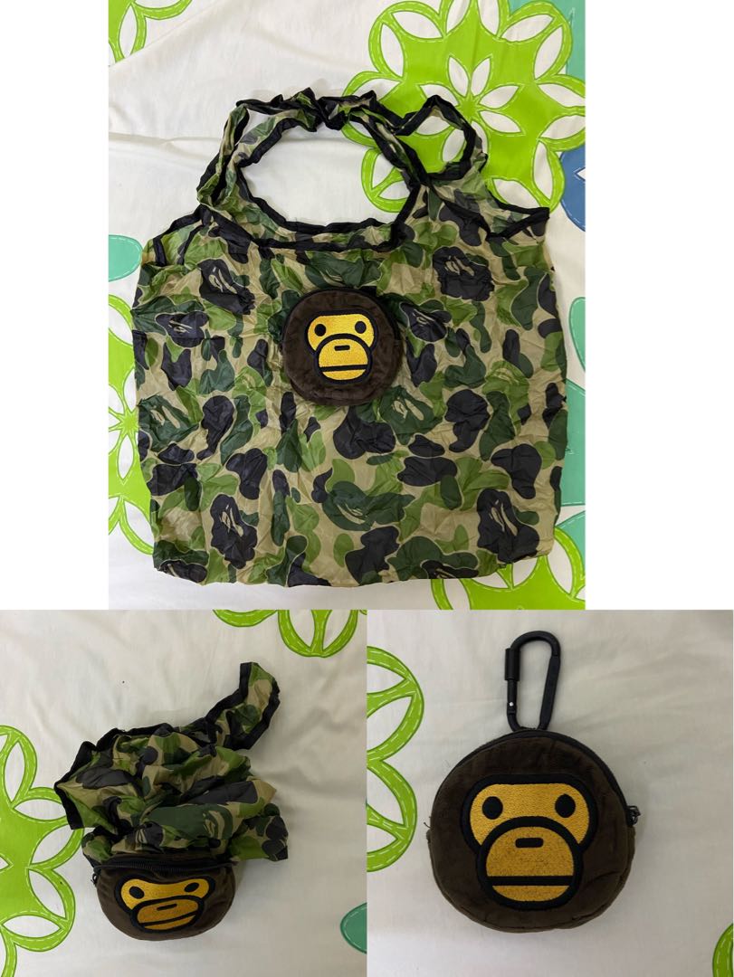 BAPE A Bathing Ape Shoulder Bag Camera Bag ABC Camo BAPESTA SUPREME Black  blue