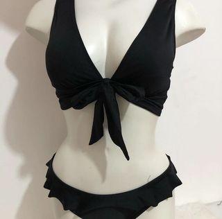 Shade & shore Black 2 piece swimsuit