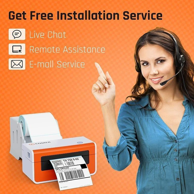 C6200] K Comer Thermal Label Printer 150mm/s- Desktop 4x6 ...