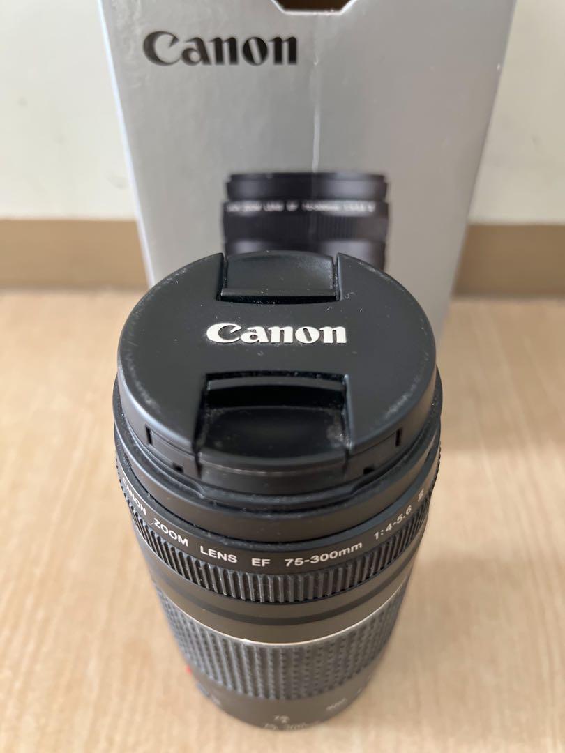 Canon Zoom Lens Ef 75 300mm Photography Lens Kits On Carousell