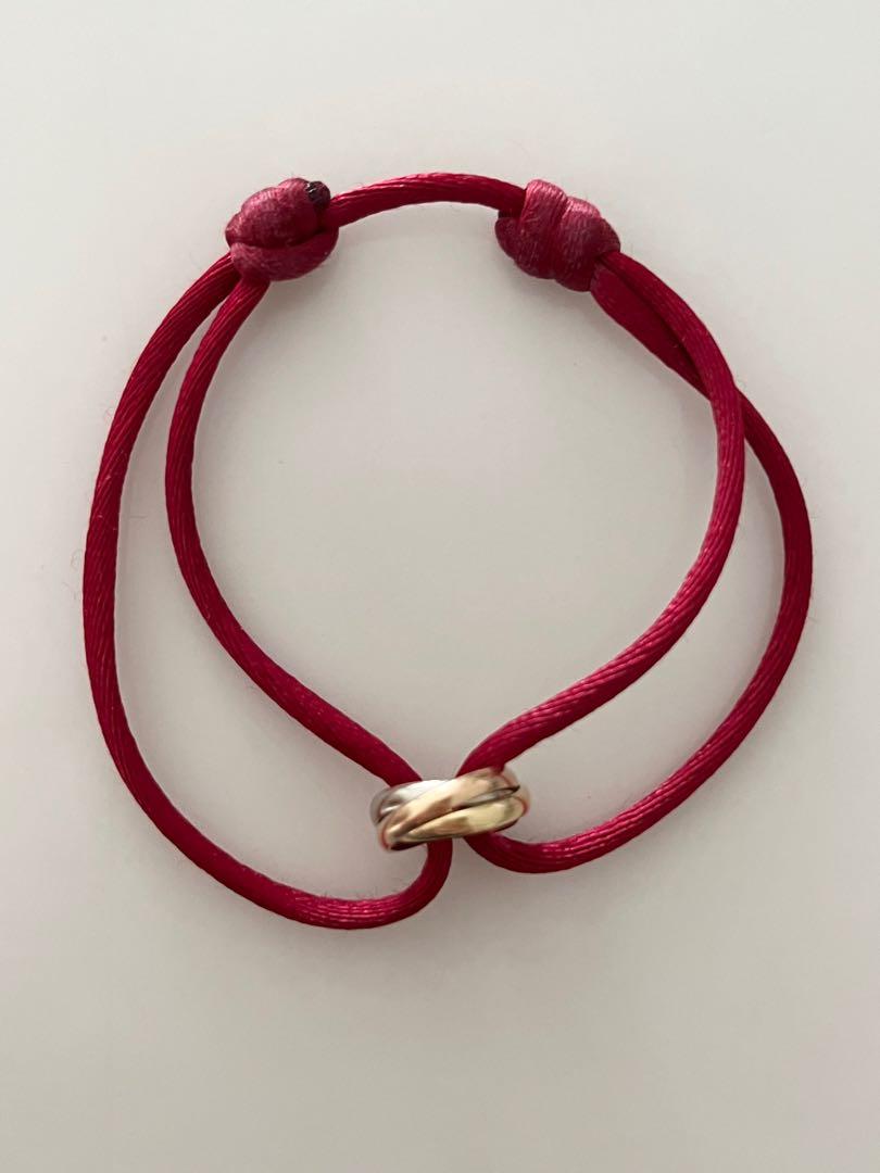 Cartier trinity hotsell bracelet red