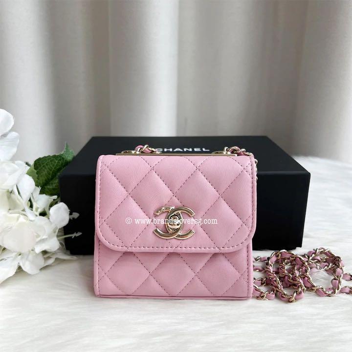 Chanel 22S Trendy CC Mini Vanity in Pink Lambskin LGHW, Luxury, Bags &  Wallets on Carousell