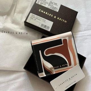 CHARLES AND KEITH Rainbow Mini Folded Wallet ORI