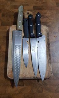 Chopping Board and 4 Knives