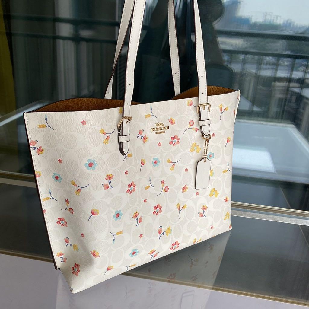 Coach tote discount bag flower