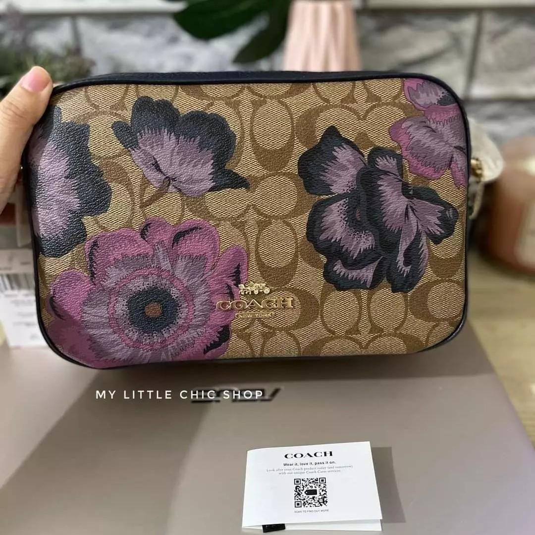 Jes crossbody in signature sales canvas with kaffe fassett print