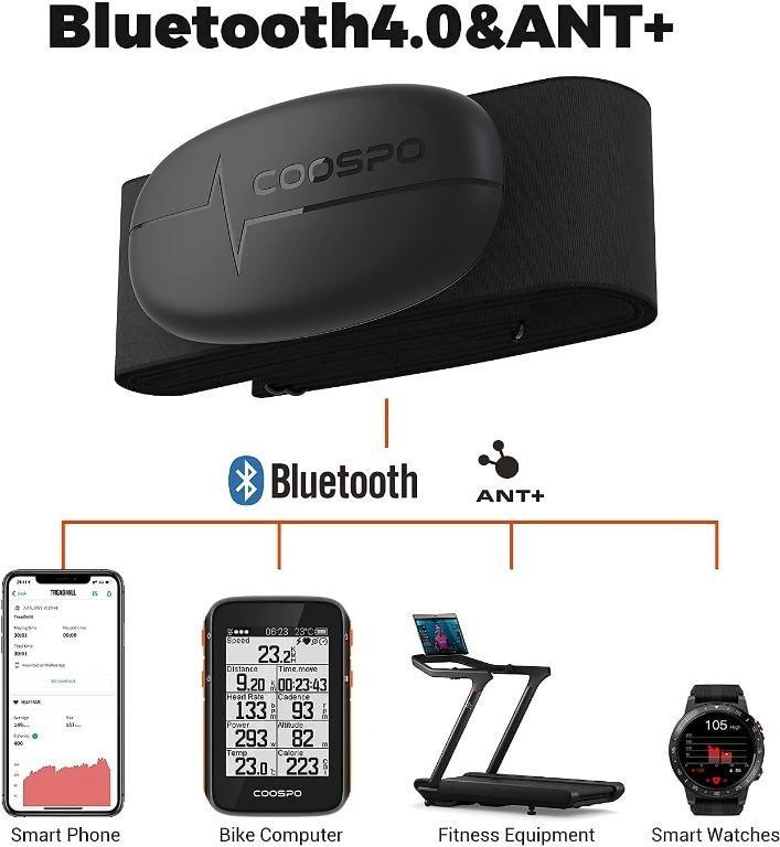 CooSpo H6 Heart Rate Monitor Chest Strap Bluetooth4.0 ANT+ IP67 Heart
