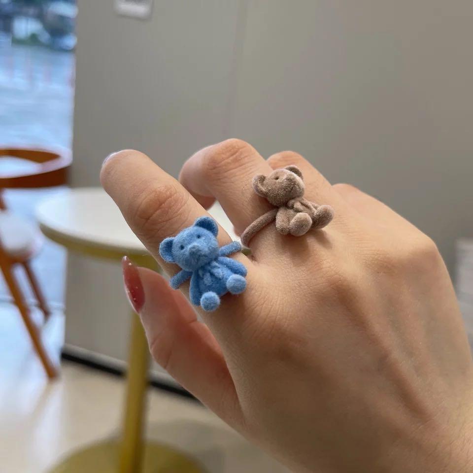 Cute teddy bear ring