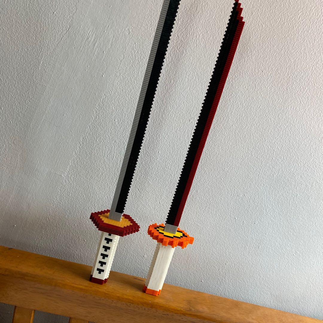 Demon Slayer Lego Sword Kimetsu No Yaiba Rengoku Giyu Tomioka, Hobbies ...
