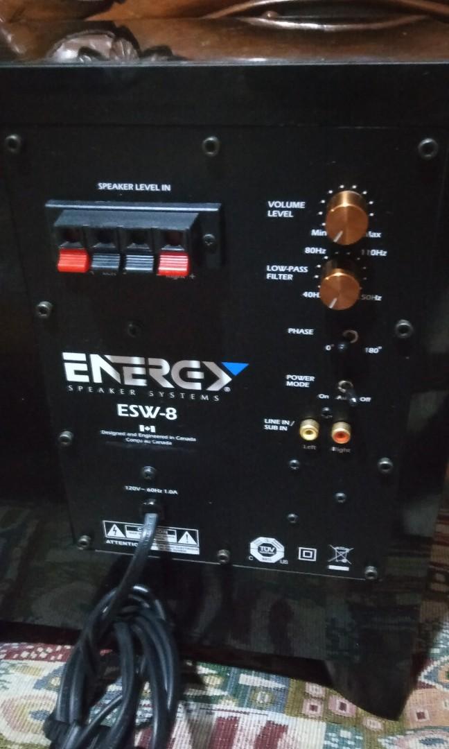 Energy ESW8 Active Subwoofer, Audio, Soundbars, Speakers & Amplifiers