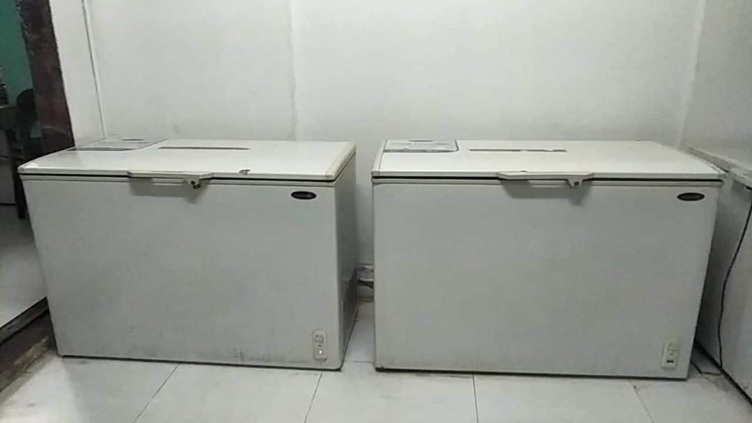 Fujidenzo Freezer (Category: Refrigerators and Freezers) located in Manila. Submitted by emdeepee (Listing ID 1164166785, Image 1). Description: 2 pcs Fujidenzo Freezers Used but good working condition L = 122cm x W = 62cm x H = 82cm P12,000 per freezer each if getting 2 freezers P20,000 for both Buyer pickup in San Juan RFS: Closed restaurant.