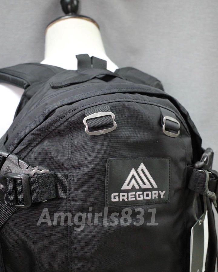 Gregory day & half black + single pocket black, 男裝, 袋, 背包