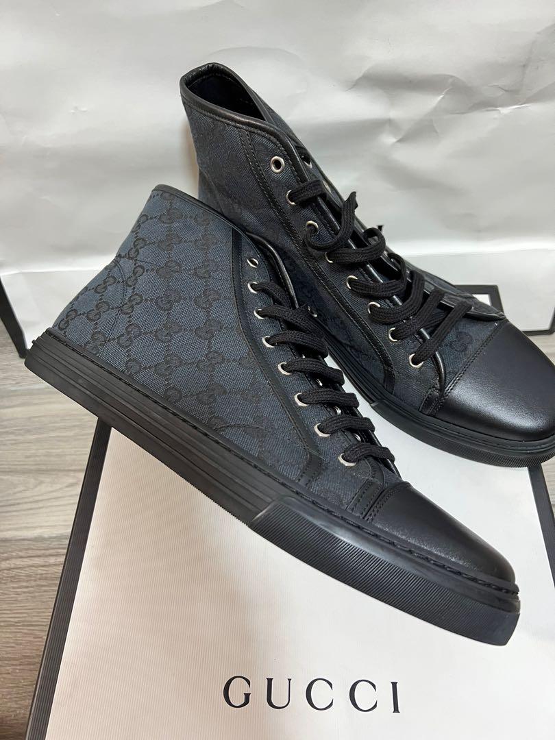 Gucci canvas high top store sneakers