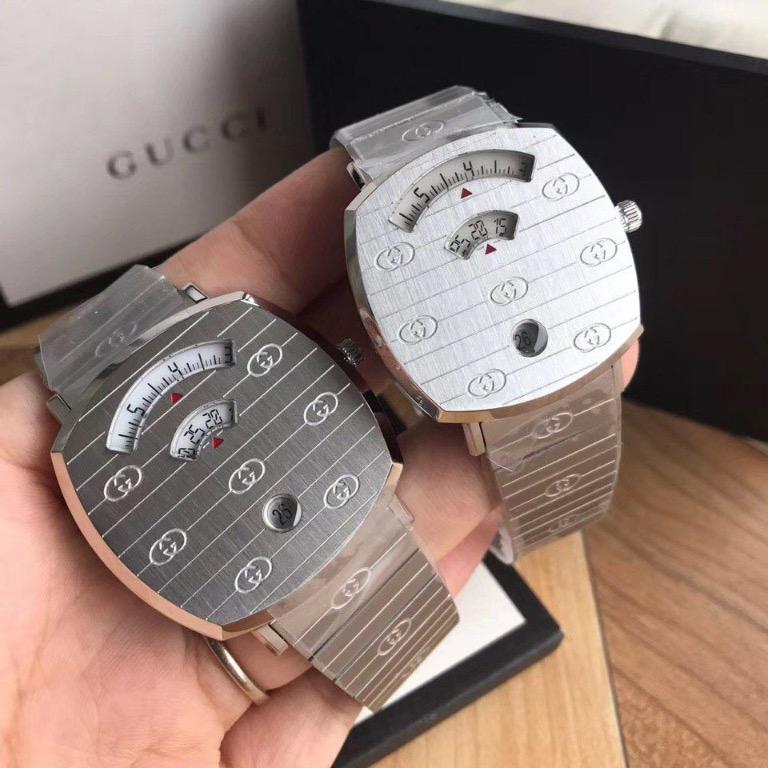 Gucci Grip Silver Watch 38mm YA157410 35mm YA157401