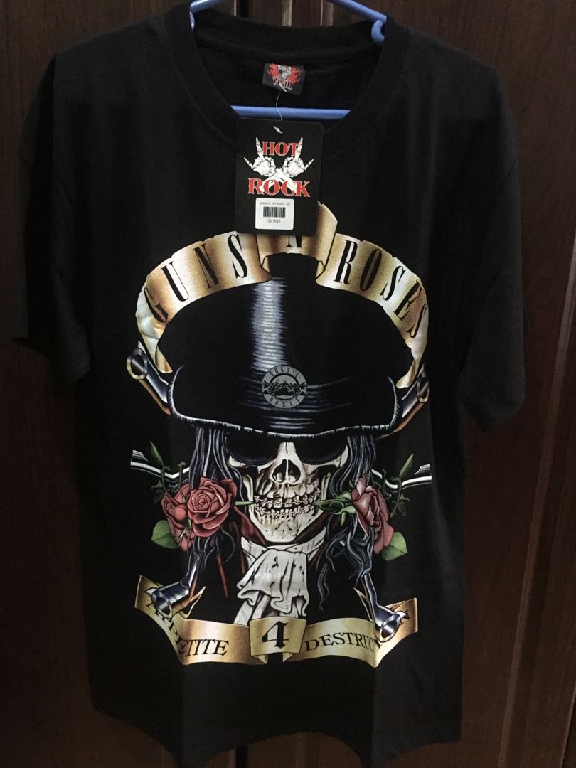 T-shirt Guns N' Roses Premium Noir - Imprimé Qualité - Taille Standard Unisexe - Neuf Sans étiquette