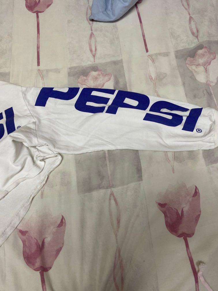 H M Divided Pepsi long sleeve crop top