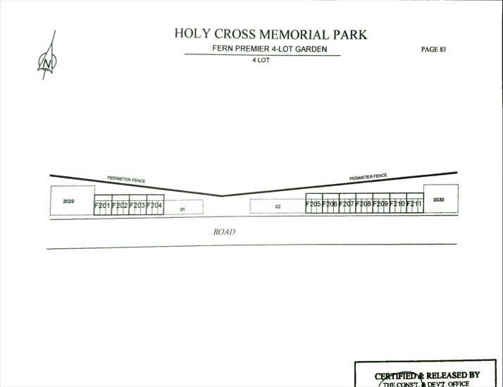 Holy Cross Memorial Lot Fern Premier 4Lot Garden For Sale, Property