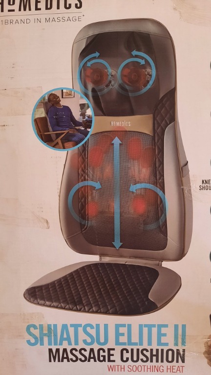 Homedics shiatsu elite ii massage cushion with heat clearance